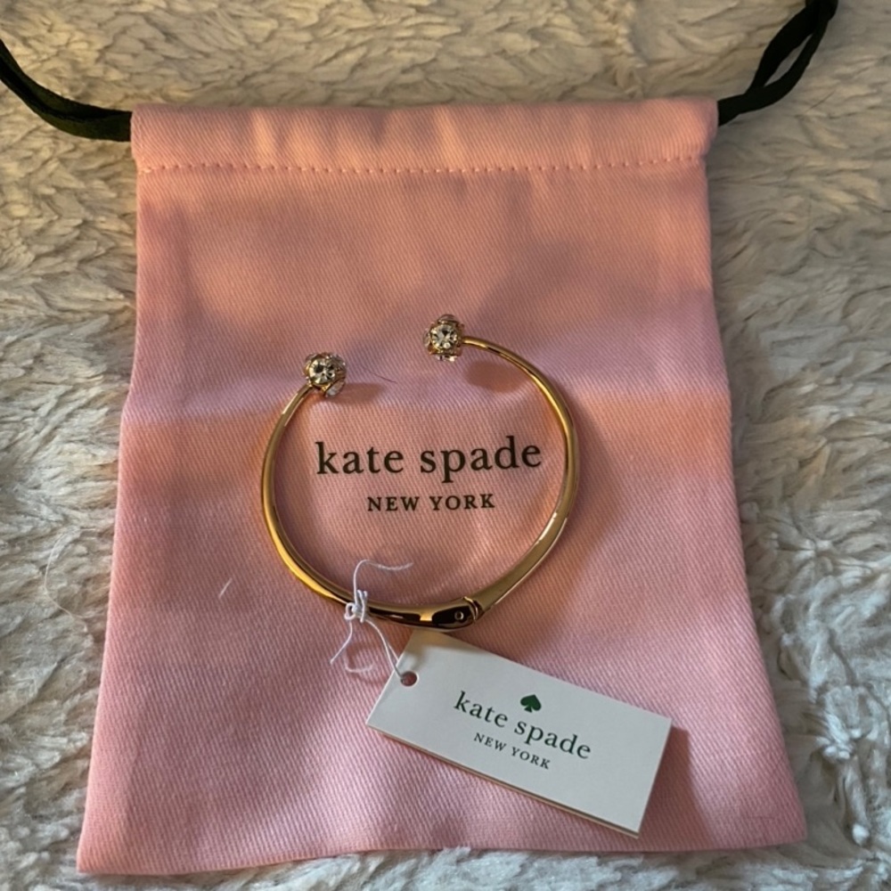 🚨LAST ONE 🚨KATE SPADE LADY MARMALADE OPEN CUFF ROSE GOLD BRACELET | NWTS - Picture 6 of 9
